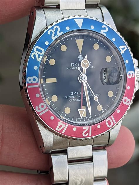 rolex bezel pepsi vintage|rolex gmt pepsi holes.